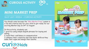 CURIOOkids Mini Market 26&27 Jul 25